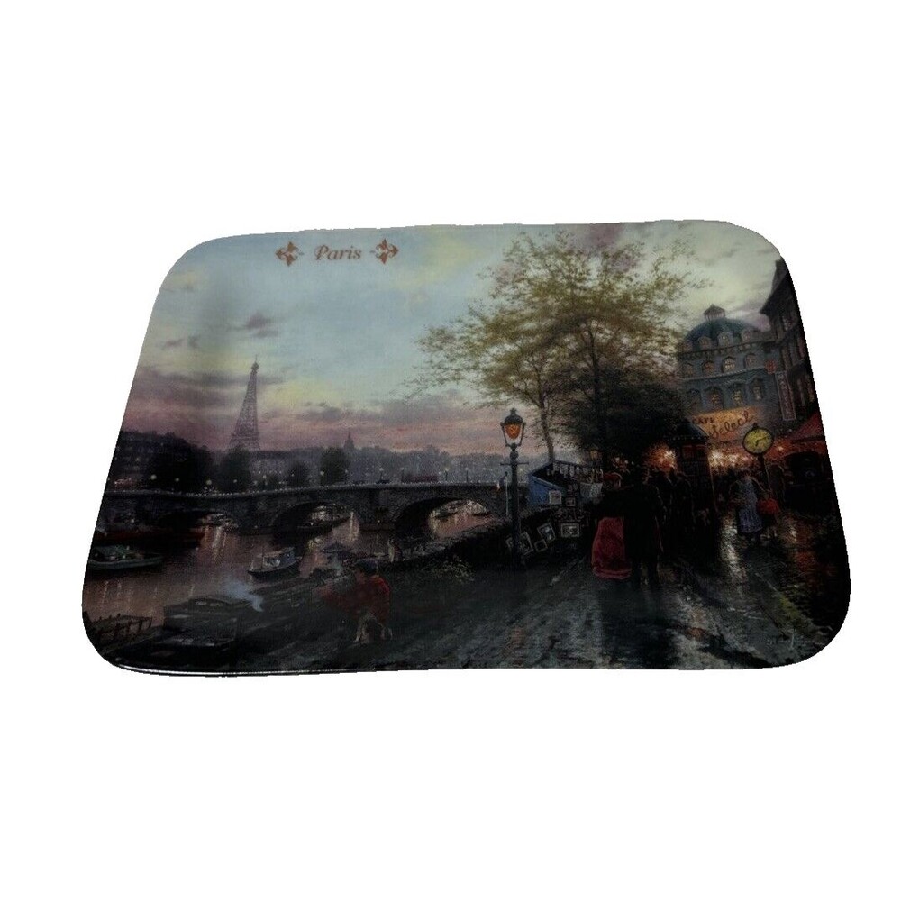 The Bradford Exchange plate 244A PARIS BY THOMAS KINKADE PLATE 1994